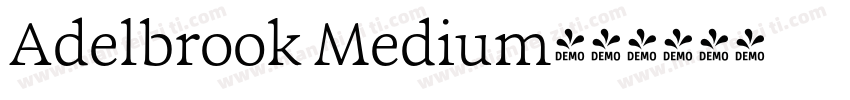 Adelbrook Medium字体转换